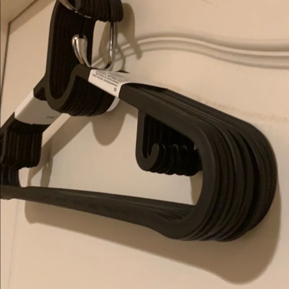 Set of 10 IKEA hangers plastic Closet organizing